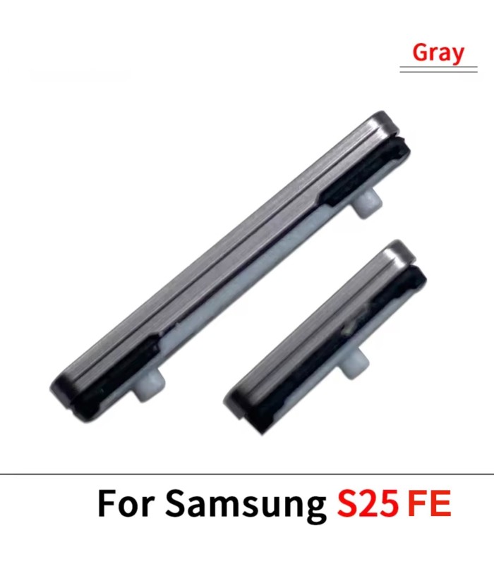 for Samsung Galaxy S25 FE Power on off Volume Control side Buttons set Grey