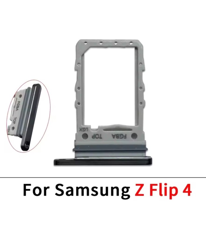 for Samsung Galaxy Z Flip 4 Replacement Sim Tray simtray Holder Slot (Black)
