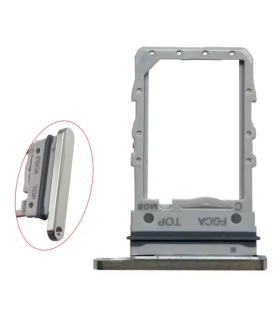 for Samsung Galaxy Z Flip 4 Replacement Sim Tray simtray Holder Slot (Silver)