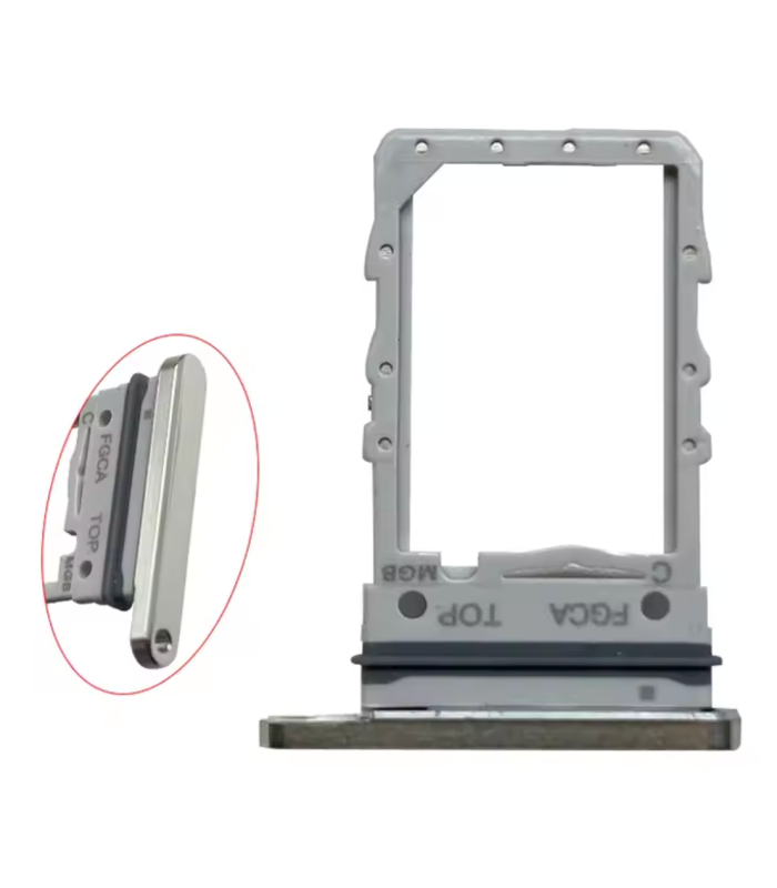 for Samsung Galaxy Z Flip 4 Replacement Sim Tray simtray Holder Slot (Silver)