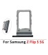 for Samsung Galaxy Z Flip 5 Replacement Sim Tray simtray Holder Slot (Black)