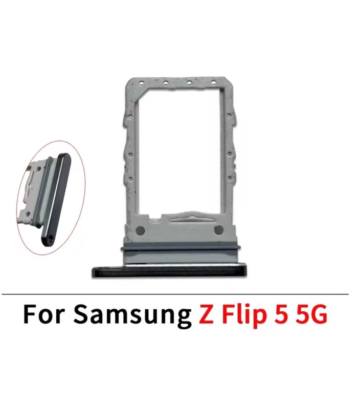 for Samsung Galaxy Z Flip 5 Replacement Sim Tray simtray Holder Slot (Black)