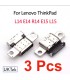 3pcs Type-C Charging Port Dock Jack Lenovo ThinkPad L14 E14 E15 L15 Gen 2 Gen 3
