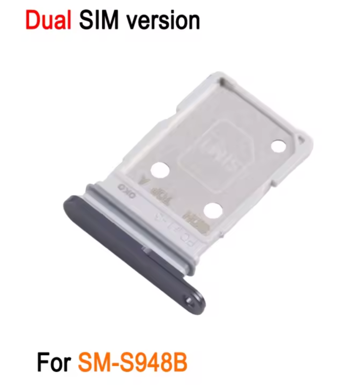 for Samsung Galaxy S26 Ultra SM S948B Dual SIM Card Tray Simtray Simcard hold Black