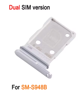 for Samsung Galaxy S26 Ultra SM S948B Dual SIM Card Tray Simtray Simcard Silver white