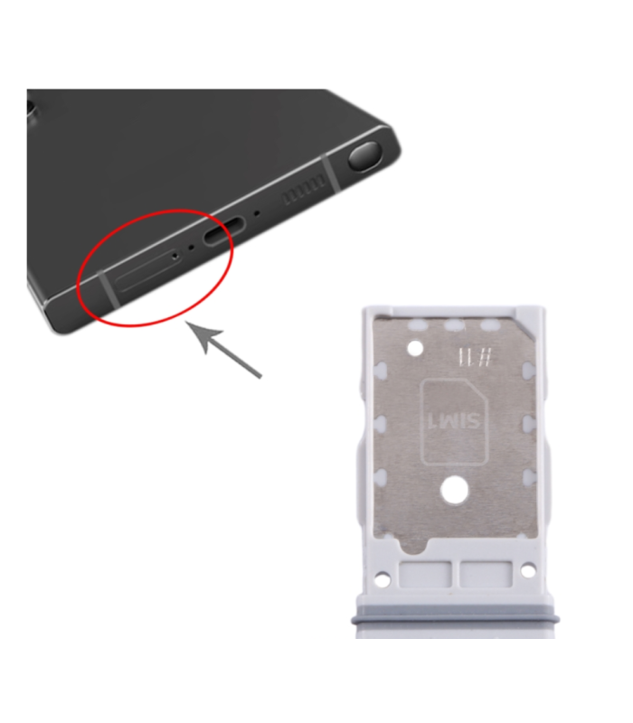 for Samsung Galaxy S24 Ultra SM-S928B Sim Tray simtray Holder Slot Black