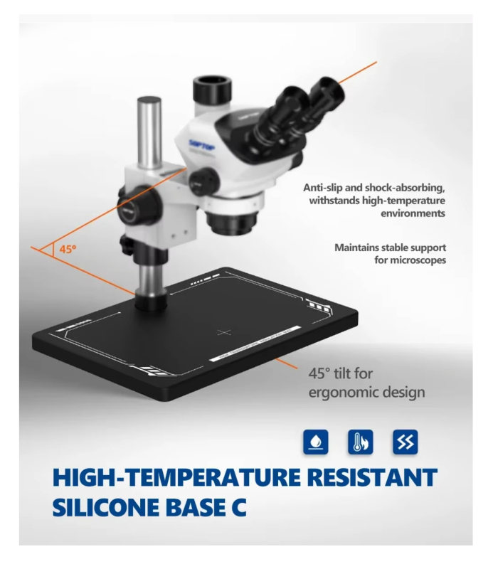 SOPTOP SZM-7060 PRO Continuous Zoom Trinocular Stereo Microscope 7-60X