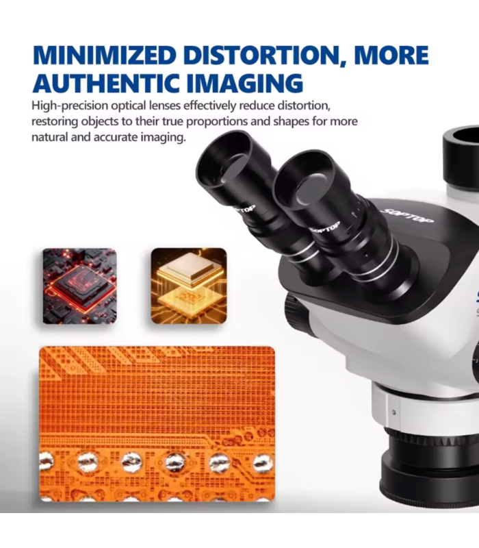SOPTOP SZM-7060 PRO Continuous Zoom Trinocular Stereo Microscope 7-60X