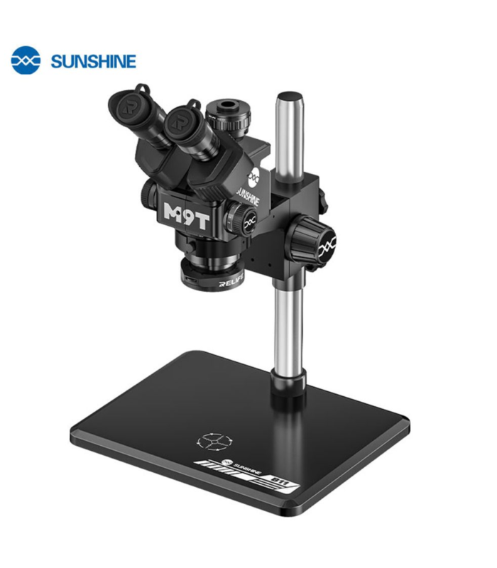 SUNSHINE M9T-B11 Trinocular Microscope 6-45X Zoom 0.5CTV Interface Black colour