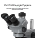 Relife RL-M5T Pro-B11 Trinocular HD Stereo Microscope 7-50 Zoom Grey colour