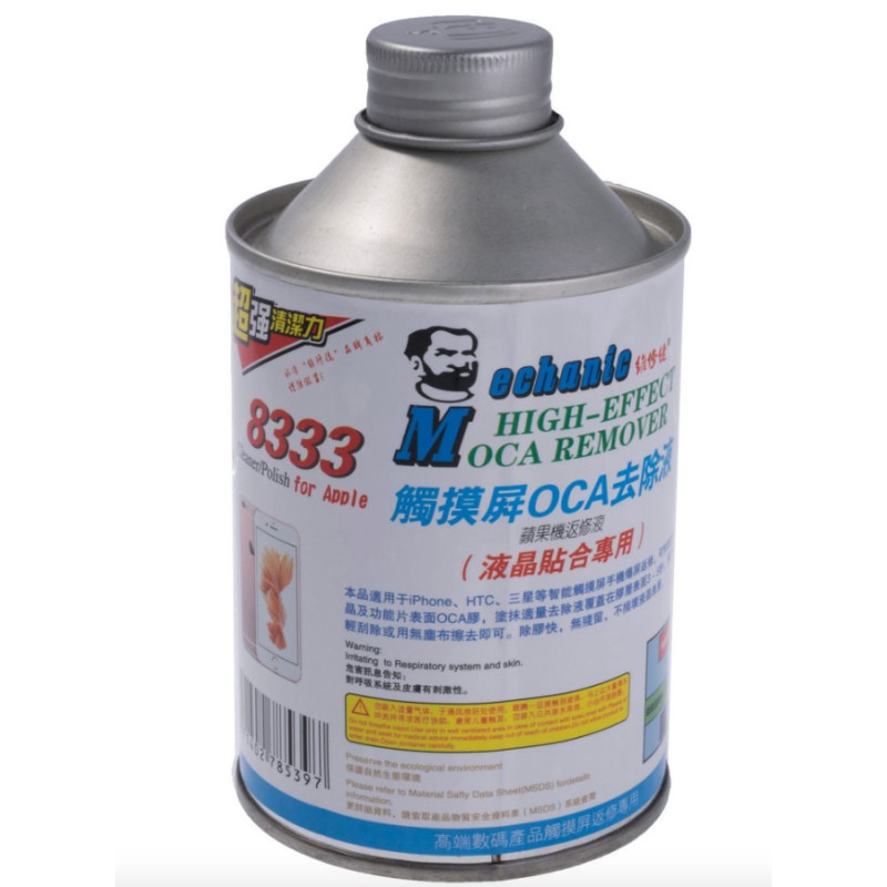 3pc Mechanic MCN-8333 OCA LOCA UV Glue Remover Liquid Cleaner 3pc Mechanic MCN-8333 OCA LOCA UV Glue Remover Liquid Cleaner