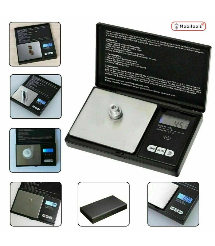 0.01G-500G DIGITAL POCKET WEIGHING MINI SCALES KITCHEN JEWELLERY SCALE