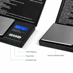 0.01G-500G DIGITAL POCKET WEIGHING MINI SCALES KITCHEN JEWELLERY SCALE