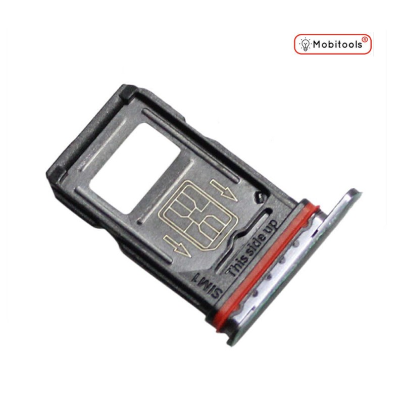 Oneplus 7 Pro Dual Sim Card Slot Tray  Holder (Mirror Grey (Black)