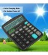 12 Digit Desk Calculator Large Buttons Solar Desktop Battery Office