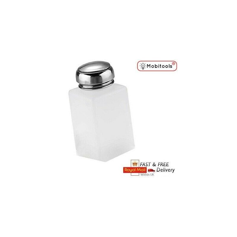 IPA, Chemical Liquid Press Pumping Dispenser White Empty Bottle IPA, Chemical Liquid Press Pumping Dispenser White Empty Bottle