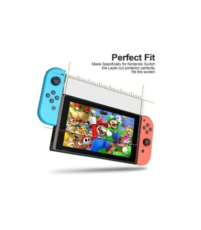 2 Pack Nintendo Switch Console Tempered Glass Screen Protector Cover