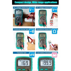 Proskit MT-1210 3½ 1999 count Digital Multimeter Test Instruments LCD