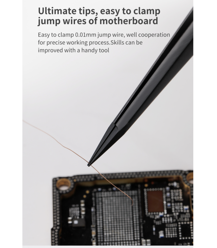QIANLI INEEZY FX-03 - 0.15mm Fine non-magnetic Precision Steel Tweezers
