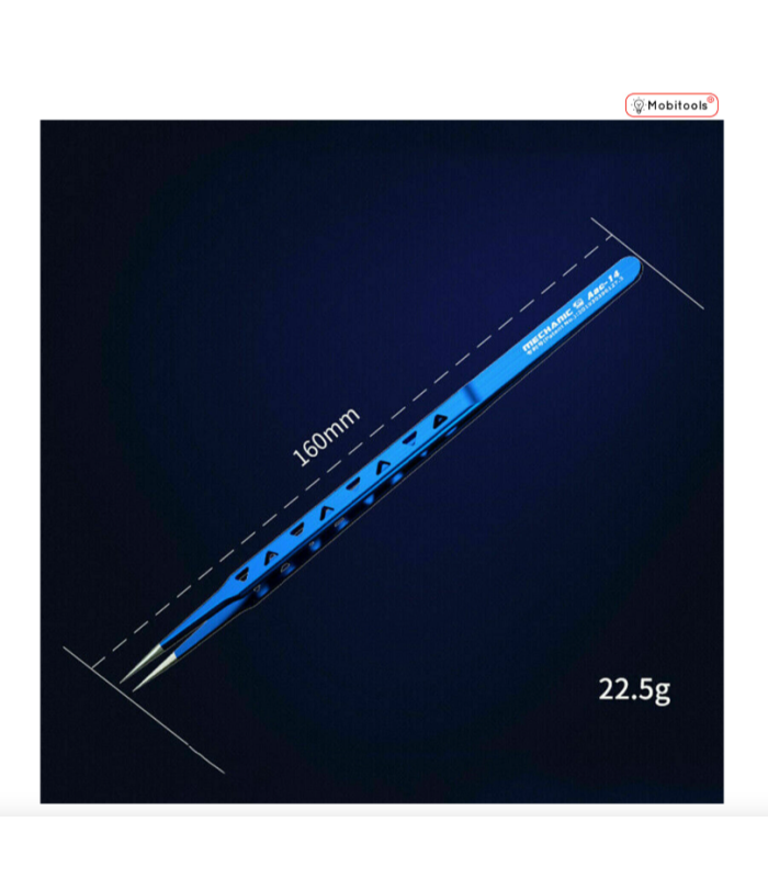 MECHANIC AAC-14 Straight Head Stainless Steel Ultra Precision Tweezer Tool