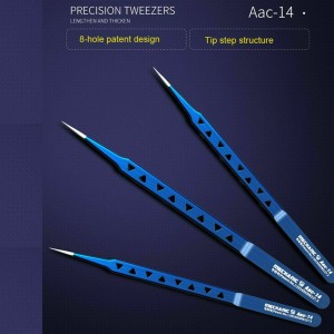 MECHANIC AAC-14 Straight Head Stainless Steel Ultra Precision Tweezer Tool