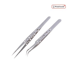 Stainless Steel Precision STRAIGHT & CURVED Tweezer Tool for Repair