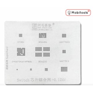 Nintendo Switch IC Chip Solder Prints Reballing Stencil Template