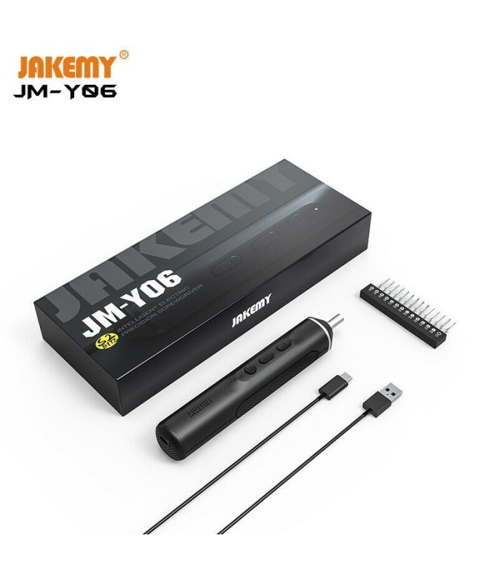 Jakemy JM-Y06 Electric Cordless Rechargeable Screwdriver 170 RPM 4 LED