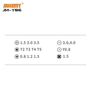 Jakemy JM-Y06 Electric Cordless Rechargeable Screwdriver 170 RPM 4 LED
