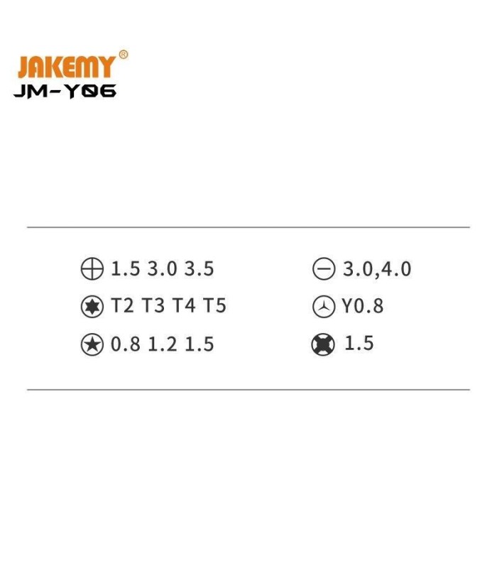 Jakemy JM-Y06 Electric Cordless Rechargeable Screwdriver 170 RPM 4 LED