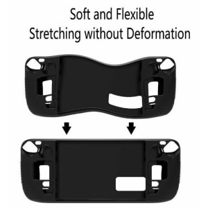 Black Silicone Protective Shell Case Cover For Valve Steam Deck Console