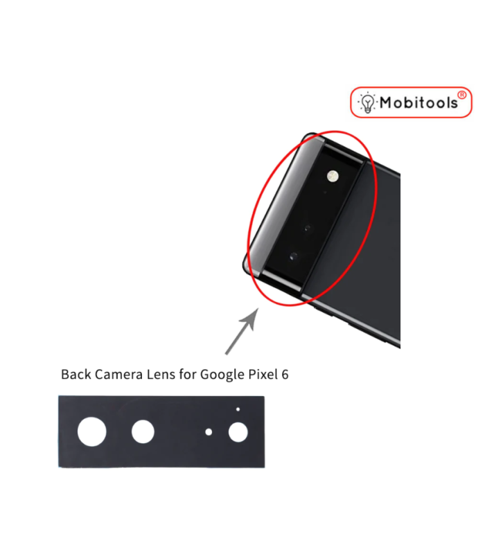 Google Pixel 6 Rear Back Camera Glass Lens + Adhesive