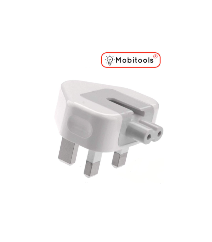 3- PIN UK Plug Duckhead Power Adapter with FUSE compatible with MacBook
