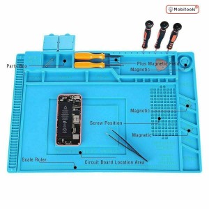 Heat Insulation Silicone Pad Mat For Repair Magnetic Heat Solder