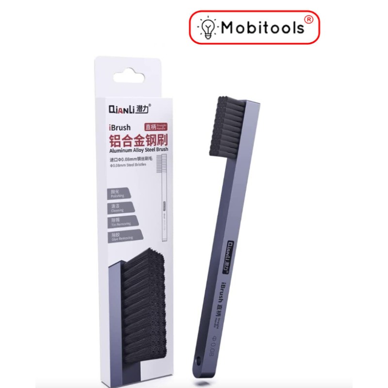 QianLi iBrush High Temperature Resistant PCB Cleaning Steel Alloy Brush Tool
