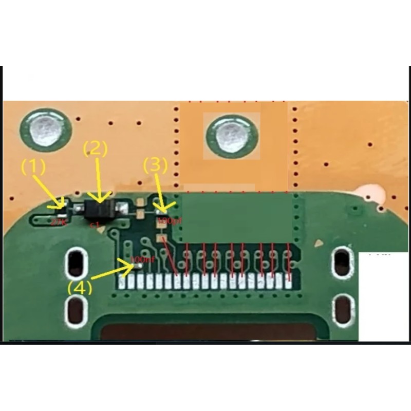 For Sony PS5 2 x Set of 4 Small HDMI Components Parts Diode Resistor Capacitors For Sony PS5 2 x Set of 4 Small HDMI Components Parts Diode Resistor Capacitors