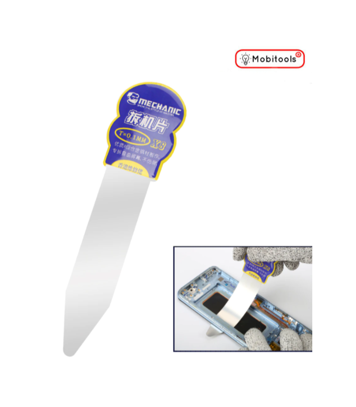 Mechanic X8 Curved Pry 0.1mm High Toughness Steel Phone Glued LCD Opening Tool