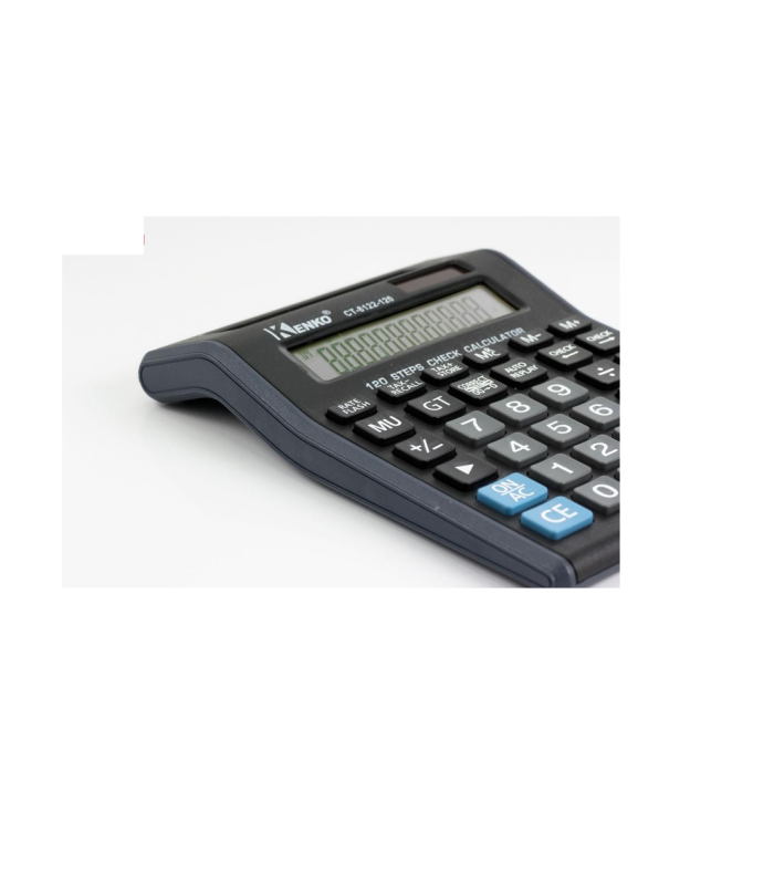 KENKO 12-Digit ct-8122-120 Power Battery/SolarDisplay Double Screen work Office