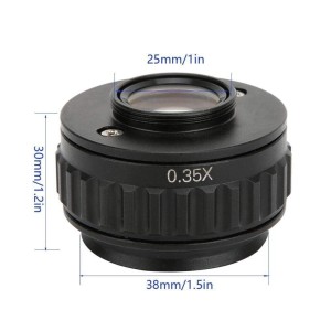 C-Mount Lens 0.35X CTV Adapter for Trinocular Stereo Zoom Microscope