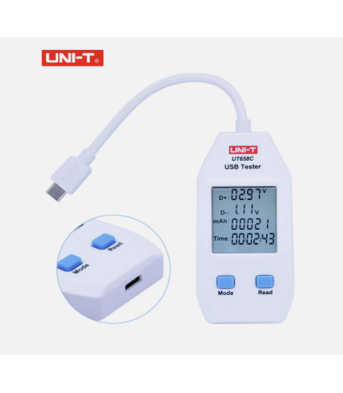 UNI-T UT658C Series USB Power Meter Digital Voltage Tester