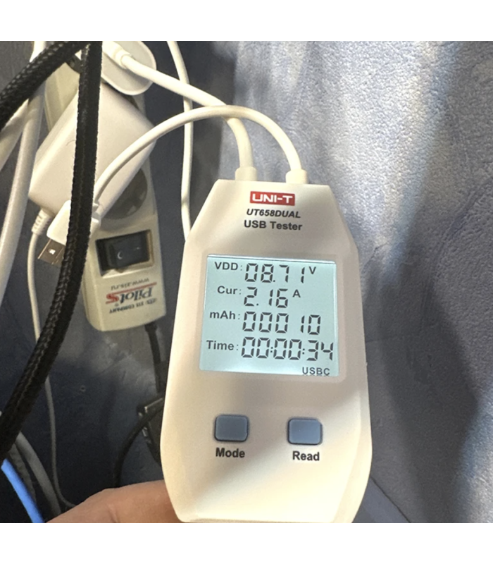 UNI-T UT658Dual Series USB Power Meter Digital Voltage Tester