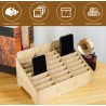 24 Slots Mobile Phone Storage Box Compartment Holder Shop Store Display Plywood Retail