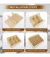 24 Slots Mobile Phone Storage Box Compartment Holder Shop Store Display Plywood Retail