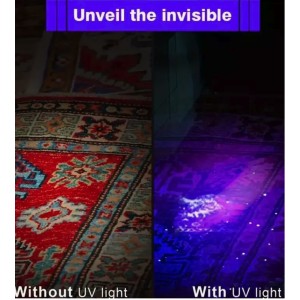 395nm 8.8cm UV Black Light Flashlight Pen Torch Detection Lamp Flash UV Torch
