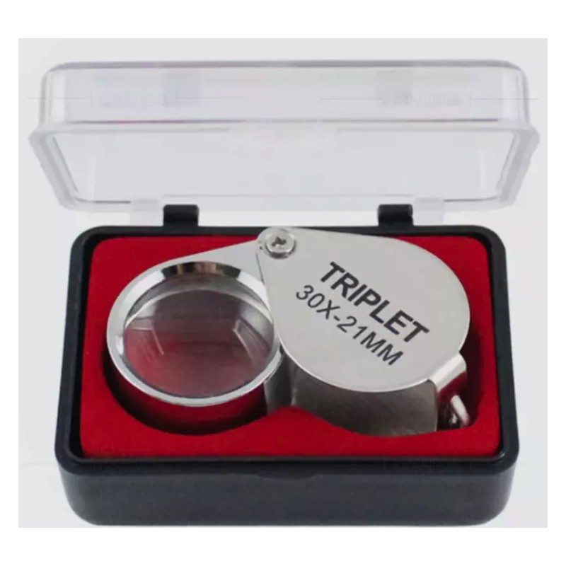 Jewelers Eye Loupe Pocket Magnifier Magnifying Glass Jewelry Diamond 30x21mm Jewelers Eye Loupe Pocket Magnifier Magnifying Glass Jewelry Diamond 30x21mm