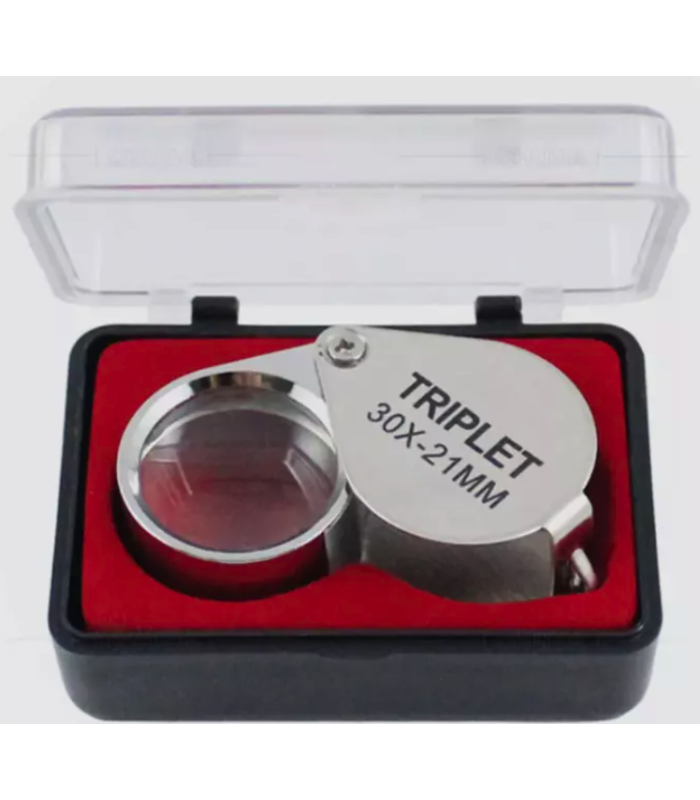 Jewelers Eye Loupe Pocket Magnifier Magnifying Glass Jewelry Diamond 30x21mm