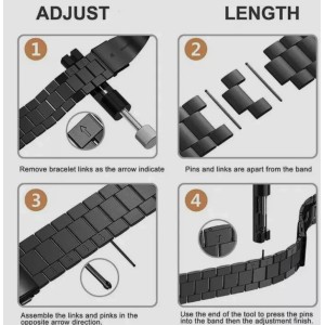 Top Metal Adjustable Watch Band Strap Bracelet Link Pin Remover Repair Tool Kit