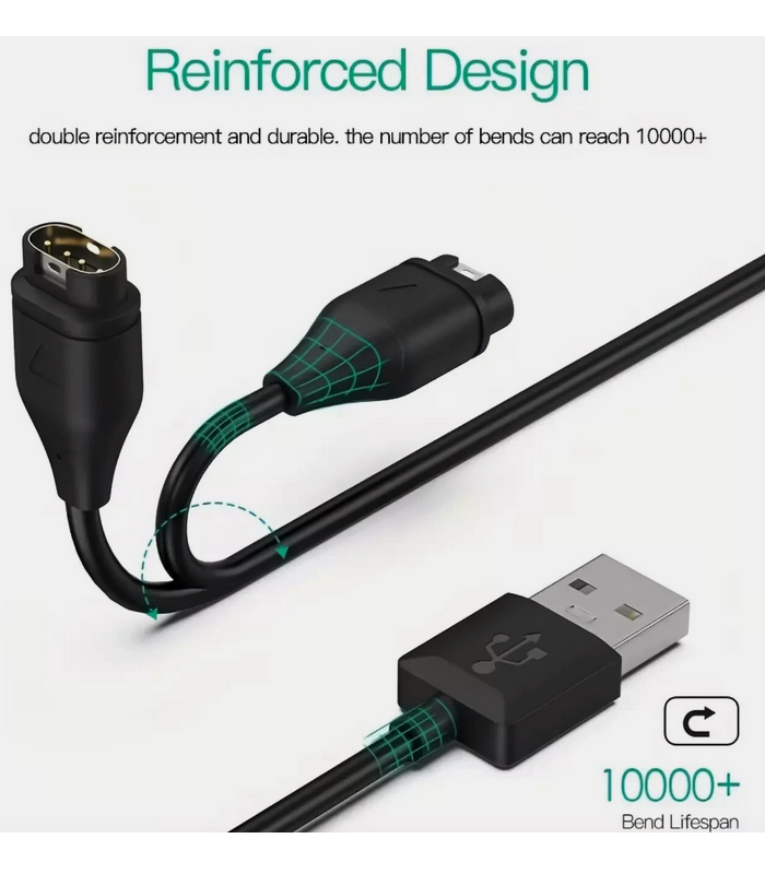 Garmin Fenix 5 5S 5X Plus 6 6S 6X Pro 7 7S 7X Charger USB Charging Cable