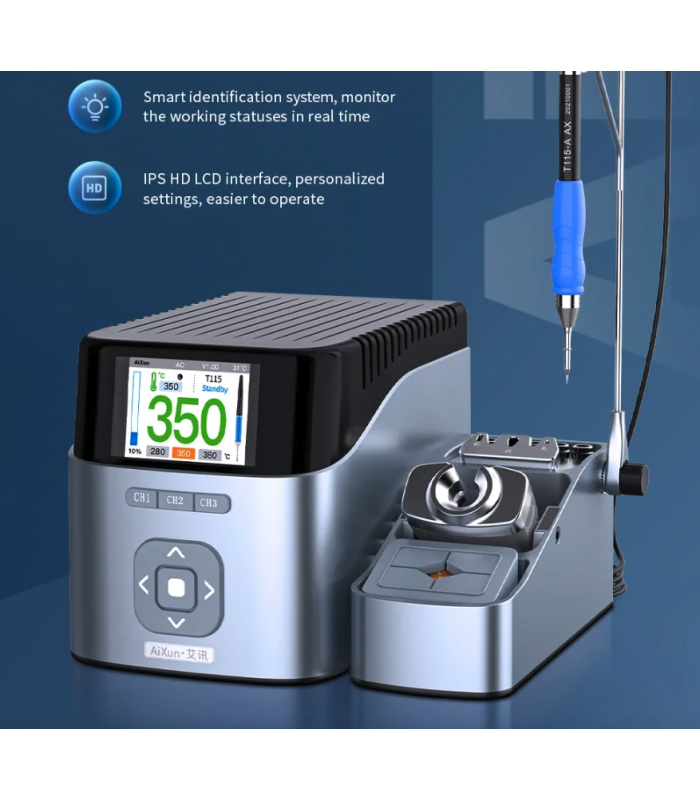 Aixun T405 High-Precision Soldering Station 1x T115 Handle 3x Tip