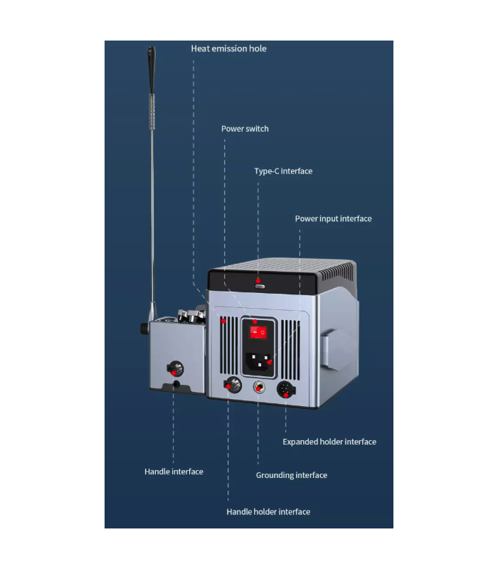 AIXUN T410 Intelligent Solder iron Station T210 Handle 100W with K tip